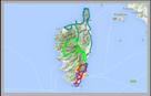 Korsika 2015 Google Maps